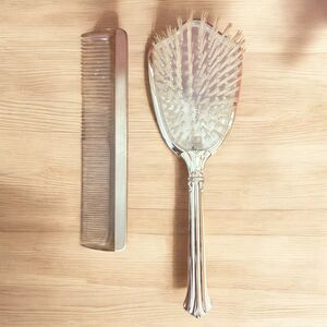 Vintage Vanity Style Hair Brush And Comb made in USA